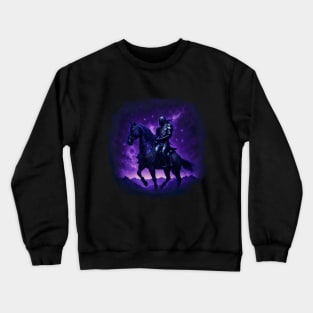 "Warrior of the Night: A Magical Warrior Embracing Splendor" Crewneck Sweatshirt